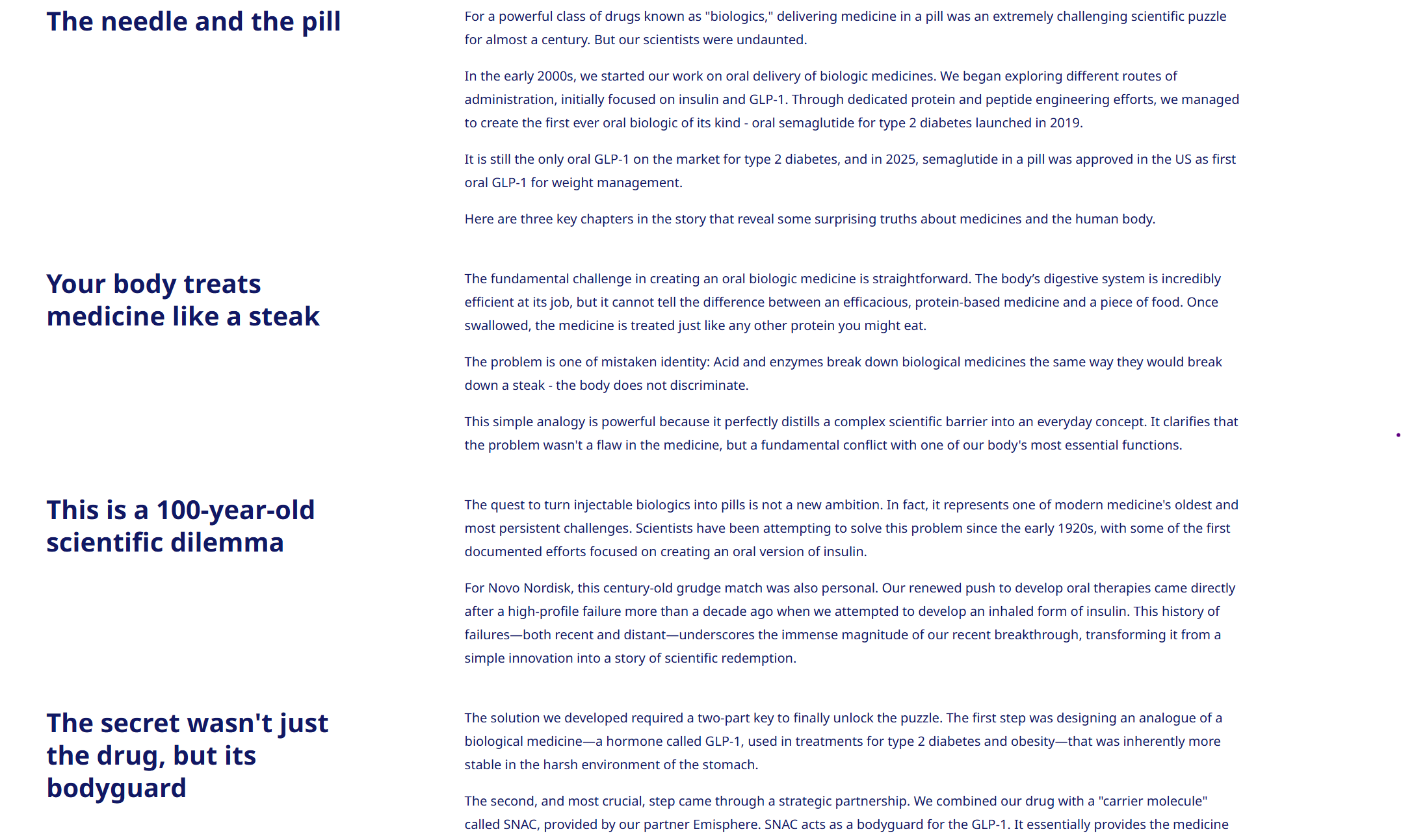 novo nordisk example data screenshot